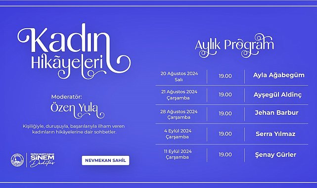 Üsküdar'da 'Kadın Hikayeleri' söyleşileri başlıyor