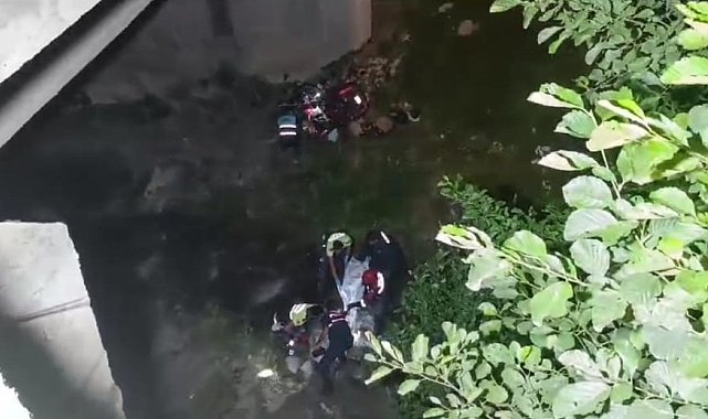Uzungöl'de Suudi turist motosiklet ile dereye uçtu: 1 ölü