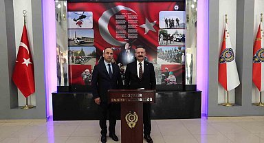 Vali Aksoy İl Emniyet Müdürü Yılmaz'ı ziyaret etti