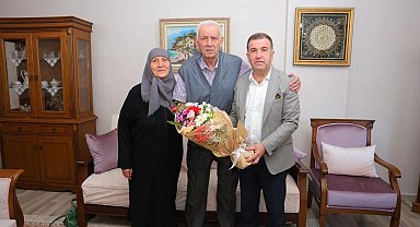 Vali Eldivan'dan Kıbrıs gazisi Hikmet Çelebi'ye ziyaret
