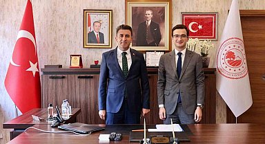 Vali Şefik Aygöl, Gölpazarı Kaymakamı Tahir Ardal ile bir araya geldi