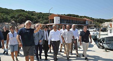 Vali Sezer, Keşan'daki İbrice Limanı'nda inceledi