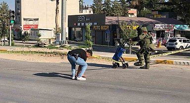 Valilik karşısında şüpheli paket paniği