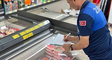 Zabıta ekiplerinden zincir marketlere denetim