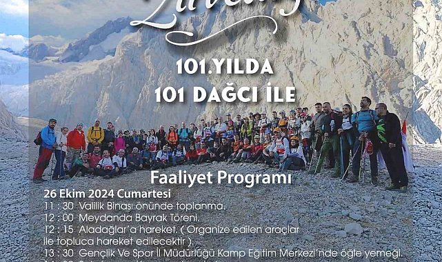 101 dağcı Aladağlar'da zirve yapacak