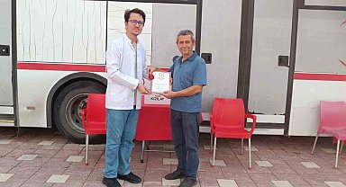 17 defa kan bağışında bulunan şahsa 'Bronz Madalya Beratı'