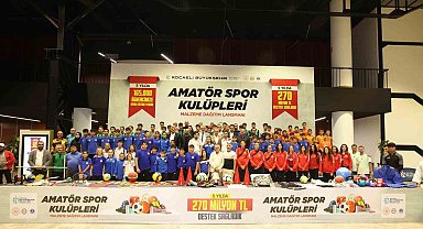 5 yılda 600 amatör spor kulübüne 270 milyon TL destek