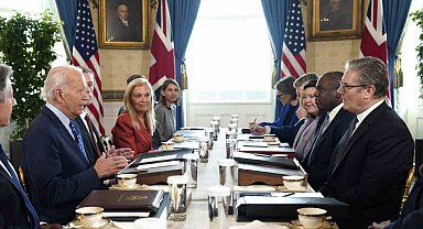 ABD Başkanı Biden ve İngiltere Başbakanı Starmer Beyaz Saray'da görüştü