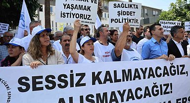Adana'da doktora şiddet protesto edildi