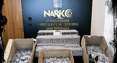 Afyonkarahisar polisinden dev uyuşturucu hap operasyonu