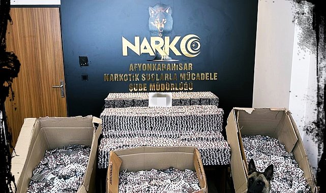 Afyonkarahisar polisinin uyuşturucu operasyonunu Bakan Yerlikaya'da duyurdu