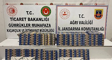 Ağrı'da çok sayıda gümrük kaçağı sigara ele geçirildi