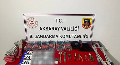 Aksaray'da JASAT'ın yakaladığı 7 milyonluk hırsız tutuklandı