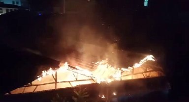 Akşehir Tarihi Şifa Hamamı'nda yangın