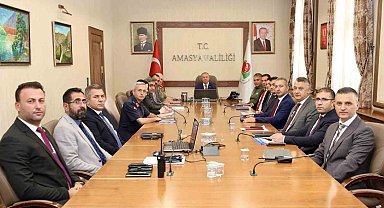 Amasya'da güvenlik ve asayiş masaya yatırıldı