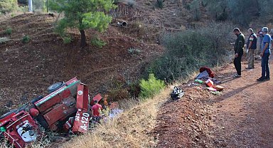 Antalya'da arazöz devrildi, 3 orman işçisi yaralandı