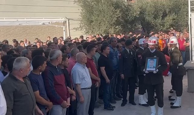 Arkadaşının düğünü için geldiği memleketinde ölen astsubay son yolculuğuna uğurlandı
