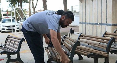 Atakum'da okul bahçelerine bakım