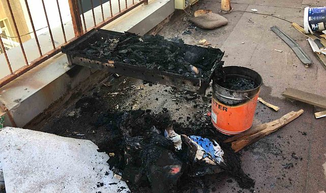 Atık kağıtları yakarak temizlemek istediler, Aydın'ı ayağa kaldırdılar