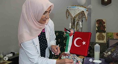 Atık malzemeleri sanat eserine dönüştürüyor