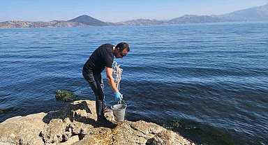 Aydın'da su ürünlerinin korunması için numuneler alındı