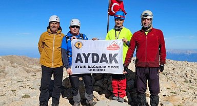 Aydınlı dağcılar, Batı Torosların en yüksek ikinci dağına tırmandı