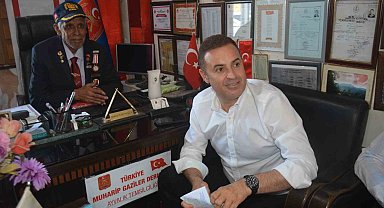 Balıkesir BŞB Başkanı Akın Ayvalıklı gazileri unutmadı
