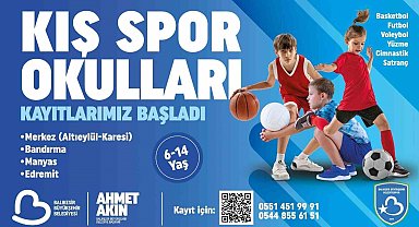 Balıkesir Büyükşehir'nin Kış Spor Okulları'na kayıtlar başladı