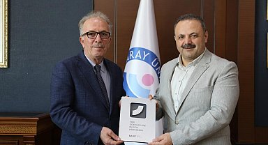 BARÜ Rektörü Uzun, Aksaray Üniversitesi Rektörü Arıbaş'ı ziyaret etti