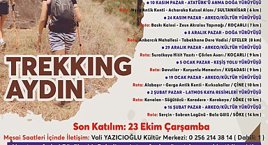 Başkan Çerçioğlu, doğaseverleri "Trekking Aydın" etkinliği ile buluşturuyor