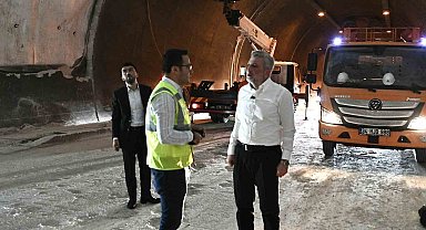 Başkan Görgel, Aşık Mahzuni Şerif Tünellerindeki çalışmaları inceledi