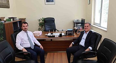 Başkan Özdoğan'dan Hacılar Müftülüğü'ne ziyaret