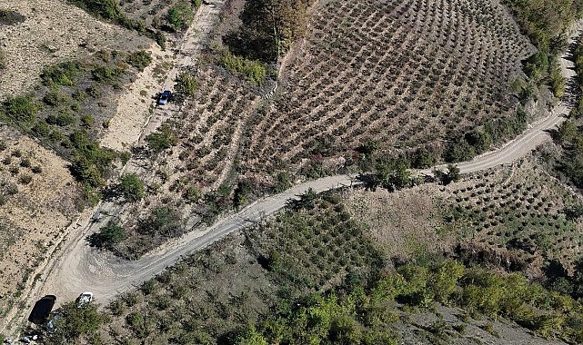 Başkan Sandıkçı'dan dron ile kontrol