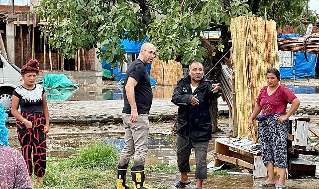 Başkan Zencirci selden etkilenen mahallelerde incelemelerde bulundu