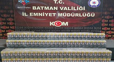 Batman'da çekici araç yerine kaçak sigara taşıdı