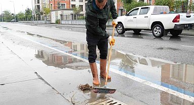 Belediye ekiplerinden anında müdahale