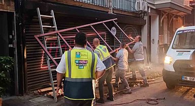 Beşiktaş Belediyesi işgalleri kaldırmaya devam ediyor