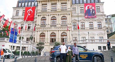 Beyoğlu'nda Togg engelsiz taksi oldu
