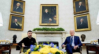 Biden ve Zelenskiy, Beyaz Saray'da bir araya geldi