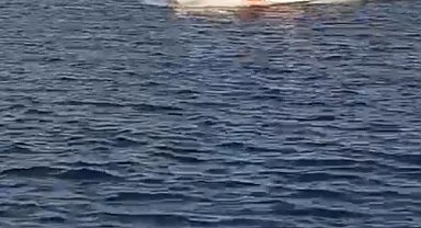 Biga'da alabora olan teknedeki 7 kişi Sahil Güvenlik ekiplerince kurtarıldı