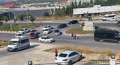 Bilecik 1. OSB Kavşağı'nda trafik karmaşası