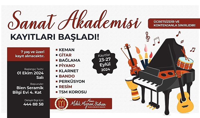 Bilecik Belediyesi sanat akademisi kayıtları başladı