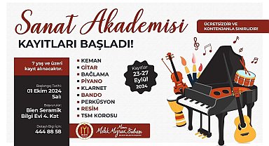 Bilecik Belediyesi sanat akademisi kayıtları başladı