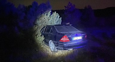 Bilecik'te alkollü sürücünün kullandığı otomobil ormanlık alana uçtu