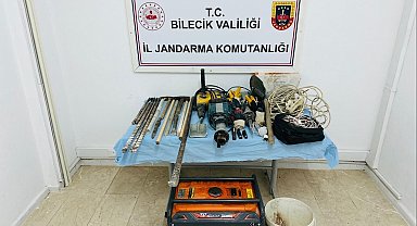 Bilecik'te define avcıları suçüstü yakalandı