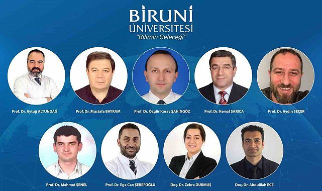 Biruni Üniversitesi'nden 9 akademisyen "Dünyanın En Etkili Bilim İnsanları" listesinde