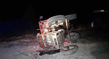 Bolu'da traktör devrildi: 1 yaralı