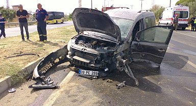 Buharkent'te trafik kazası: 2 yaralı