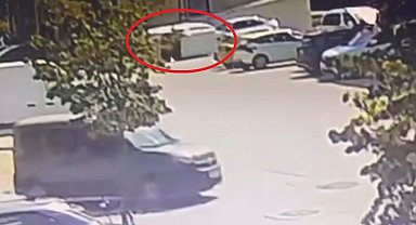 Bursa'da bir garip kaza.. Bir anda takla attı