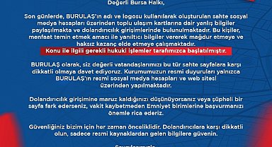 BURULAŞ'tan dolandıcılık uyarısı